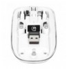 Mouse Ottico Wireless 800-1600 dpi con Micro Ricevitore USB Bianco Trasparente