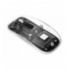 Mouse Ottico Wireless 800-1600 dpi con Micro Ricevitore USB Nero Trasparente