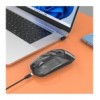 Mouse Ottico Wireless 800-1600 dpi con Micro Ricevitore USB Nero Trasparente