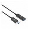 Cavo Ottico Attivo USB 3.2 Gen 2 SuperSpeed+ AOC USB A M/F 10m