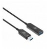 Cavo Ottico Attivo USB 3.2 Gen 2 SuperSpeed+ AOC USB A M/F 50m