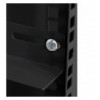 Coppia staffe a L Laterale per Rack 19'' a Muro Prof. 450mm Nero I-CASE RAIL-450EW