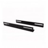 Coppia staffe a L Laterale per Rack 19'' a Muro Prof. 450mm Nero I-CASE RAIL-450EW