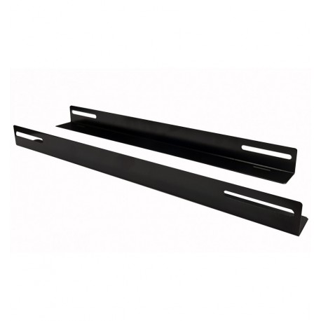 Coppia staffe a L Laterale per Rack 19'' a Muro Prof. 600mm Nero I-CASE RAIL-600EW