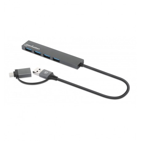 Hub USB-C™ 3.2 4 porte USB-A Ultra Slim IUSB31C-COMBO-HUB4M2