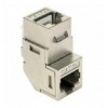 Accoppiatore RJ45 F/F 90° Cat.6A Schermato