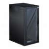 Armadio Rack 19'' a Muro 22U P 800mm L 600mm Porta Vetro Nero I-CASE EW-26822BK