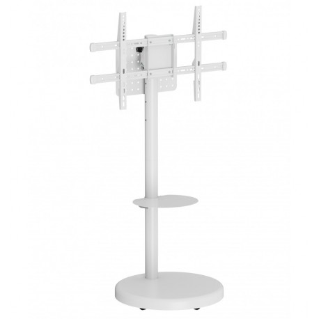 Supporto a Pavimento con Mensola Trolley TV LCD/LED/Plasma 37-86'' Bianco ICA-TR55