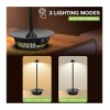 Lampada LED Multicolore da Tavolo IP65 Dimmerabile Batteria Ricaricabile Alimentazione USB-C™