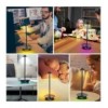 Lampada LED Multicolore da Tavolo IP65 Dimmerabile Batteria Ricaricabile Alimentazione USB-C™