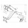 Supporto da Scrivania per Monitor 13-32''