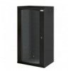 Armadio Rack 19'' a muro 22U sezione unica P 600mm Porta Grigliata Nero I-CASE EW-2022BK6V