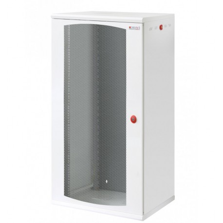 Armadio Rack 19'' a muro 22U sezione unica P 600mm Porta Grigliata Bianco I-CASE EW-2022WH6V