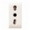 Domus S44 Presa Bipasso 2P+T 10/16A 250V 1 Modulo Bianco Lucido, 441006/15TS