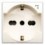 Domus S44 Presa Schuko Bipasso 2P+T 10/16A 250V Bianco Lucido, 441090/15TS