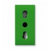 Presa Bipasso 2P+T 10/16A 250V S44 Verde Lucido