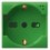 Presa Schuko Bipasso 2P+T 16A 250V S44 Verde Lucido, 442090/15TSV