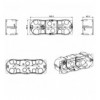 Scatola Rettangolare da Incasso per Pareti Cave 7 moduli S44 e 6 moduli S45