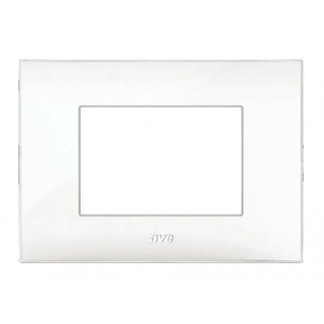 Placca Serie YOUNG 44 per Scatola Rettangolare 3 Moduli Bianco ICV-44PJ03B