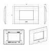 Placca Serie YOUNG 44 per Scatola Rettangolare 3 Moduli Bianco