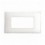 Placca Serie YOUNG 44 per Scatola Rettangolare 4 Moduli Bianco
