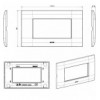 Placca Serie YOUNG 44 per Scatola Rettangolare 4 Moduli Bianco