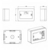 Scatola Universale IP40 per Minicanali 3 Moduli Bianco