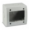 Contenitore Autoportante IP40 S44 per Minicanali 3 Moduli Bianco