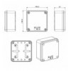 Scatola Quadrata IP65 di Derivazione per Pareti Lisce 100x100
