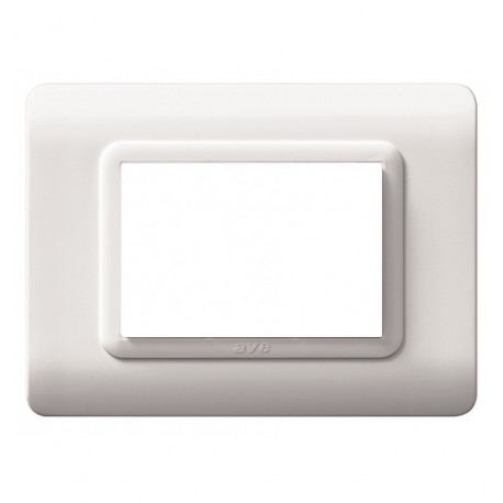 Placca Tecnopolimero S44 3 Moduli Bianco ICV-44PY03B