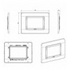 Placca Tecnopolimero S44 3 Moduli Bianco