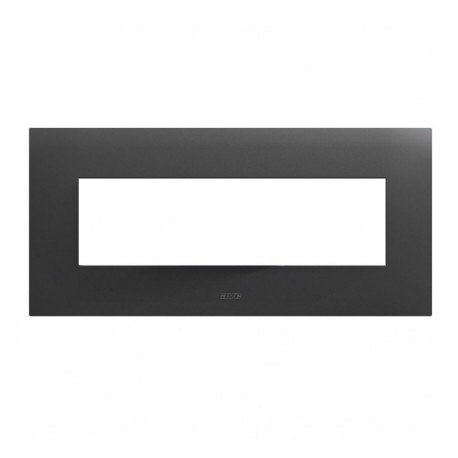 Placca Serie Smart44 in Metallo 7 Moduli Grigio ICV-44PSM7GTK