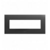 Placca Serie Smart44 in Metallo 7 Moduli Grigio ICV-44PSM7GTK