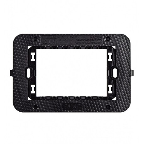 Supporto Smart44 con Viti per Scatole Rettangolari 3 Moduli ICV-44A03SM