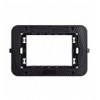 Supporto Smart44 con Viti per Scatole Rettangolari 3 Moduli ICV-44A03SM