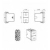 Domus S44 Commutatore Stabile 1P 10AX Bianco Lucido