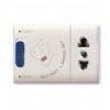 Domus S44 Presa Rasoi Euroamericana 230V 20VA Bianco Lucido