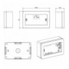 Scatola Universale IP40 per Minicanali 4 Moduli Bianco