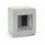 Contenitore Autoportante Stagno IP55 per Tubo Sportello con Membrana Cedibile 1 Modulo Bianco
