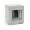 Contenitore Autoportante Stagno IP55 per Tubo Sportello con Membrana Cedibile 1 Modulo Bianco ICV-44ST01B