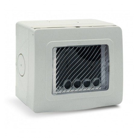 Contenitore Autoportante Stagno IP55 per Tubo Sportello con Membrana Cedibile 3 Moduli Bianco ICV-44ST03B