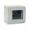 Contenitore Autoportante Stagno IP55 per Tubo Sportello con Membrana Cedibile 3 Moduli Bianco ICV-44ST03B