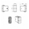 Tekla S44 Commutatore Stabile 1P 10AX 250V 1 Modulo Grigio Opaco