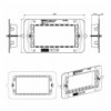 Supporto Smart44 con Viti per Scatole Rettangolari 4 Moduli