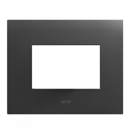Placca Serie Smart44 in Metallo 3 Moduli Grigio ICV-44PSM3GTK