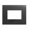 Placca Serie Smart44 in Metallo 3 Moduli Grigio ICV-44PSM3GTK