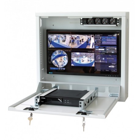 Box di Sicurezza da Parete per DVR e Sistemi di Videosorveglianza Grigio ICRLIM08