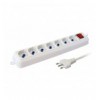 Multipresa 7 Posti Italiana Bipasso / Schuko Cavo 3 metri IUPS-PCP-7L3