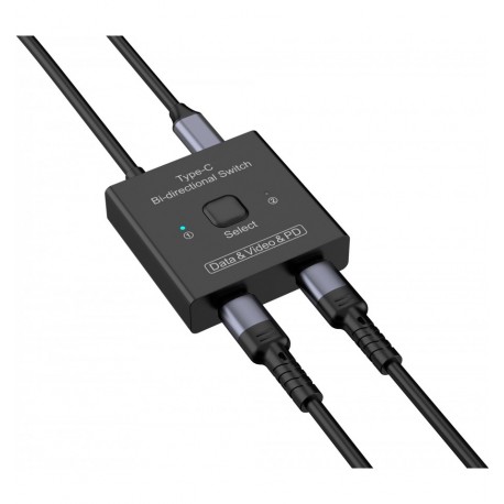 Switch Bidirezionale 8K USB-C™ 2 vie IDATA USB2C-2C8K