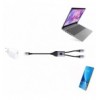 Cavo di Ricarica Sdoppiatore USB-C™ Maschio a Due USB-C™ Maschio 100W 1,5m